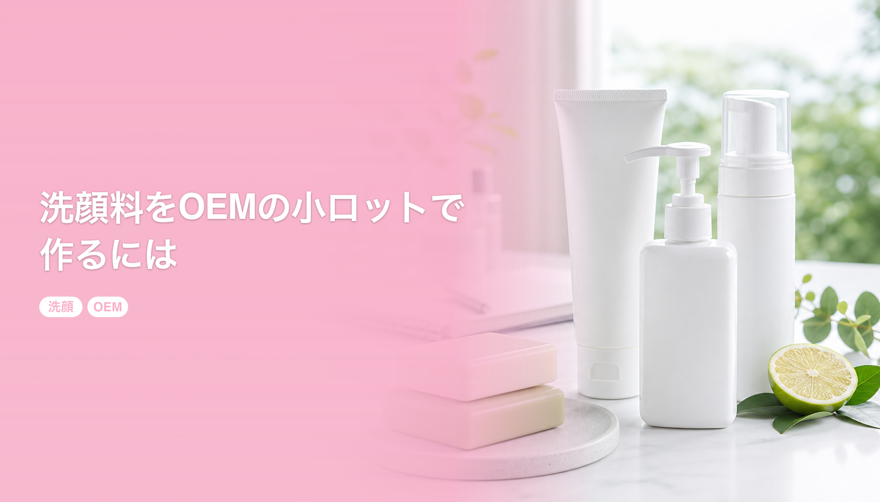 洗顔料をOEMの小ロットで作るには|剤形の選び方と洗浄成分の設計|洗顔 OEM
